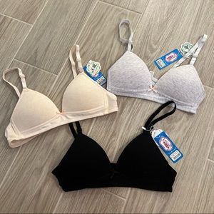 Set of 3 AA cup training bras